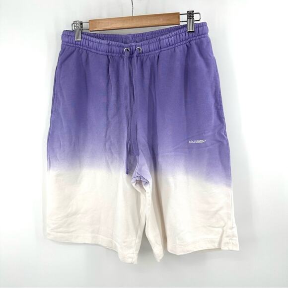 ASOS Collusion oversized shorts in purple ombré Size S - Picture 1 of 6